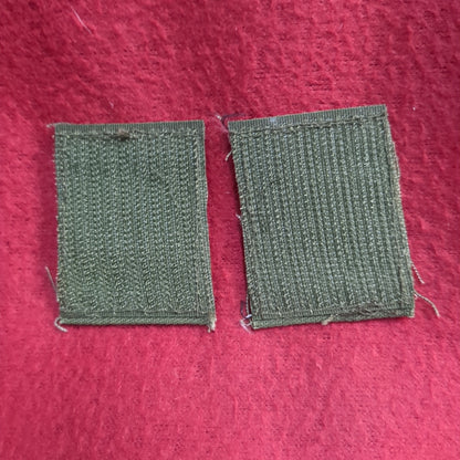 US Army PRIVATE PV2 Rank Hook Loop Woodland OD Black (bu01-sp8)