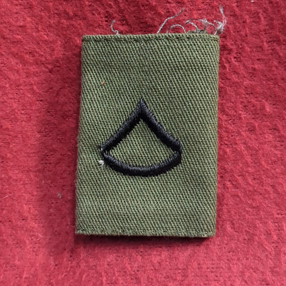 US Army PRIVATE FIRST CLASS PFC Rank GORE-TEX Woodland Slide-On OD Black (bu01-sp7)