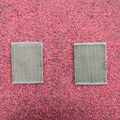 SET of US Army WO1 WARRANT OFFICER 1 Rank Subdued OD Black Hook Loop BDU Woodland (bu02-wo1)