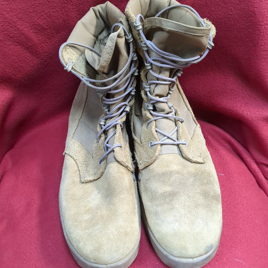 US Army 9 R Hot Weather Combat Boots Coyote 1004 Used (FA20-ALP52)