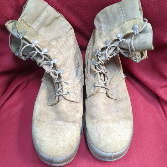 BELLEVILLE Desert Coyote Combat Boots 10 R AHWC 18-D-1001 Used (FA20-ALP55)