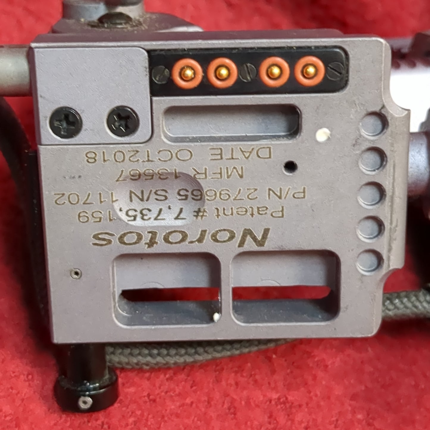 US Army Norotos ENVG Night Vision Helmet Mount AN/PSQ-20 USED (bar ac04-ALP90)