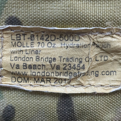 LBT Multicam Modular 70oz Hydration Pouch W/ Bladder London Bridge Tactical Military (08o- db01-YAM08)