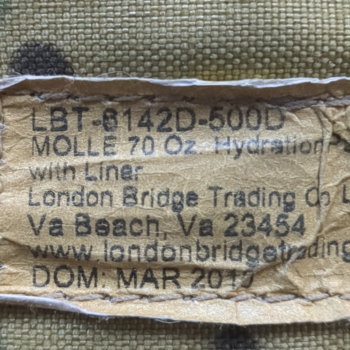 LBT Multicam Modular 70oz Hydration Pouch W/ Bladder London Bridge Tactical Military (08o- db01-YAM08)