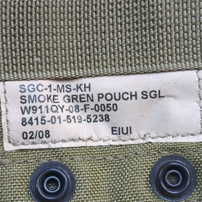 UNUSED Eagle Industries Khaki Molle Smoke Grenade Pouch (34cr- ca2-yam31)