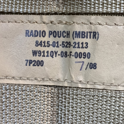 UNUSED Eagle Industries Khaki Molle MBITR Radio Pouch (32cr- ca7-yam26)