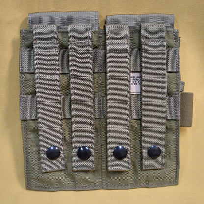 UNUSED Eagle Industries Khaki Molle Double Magazine Pouch (34cr- ca2-yam38)