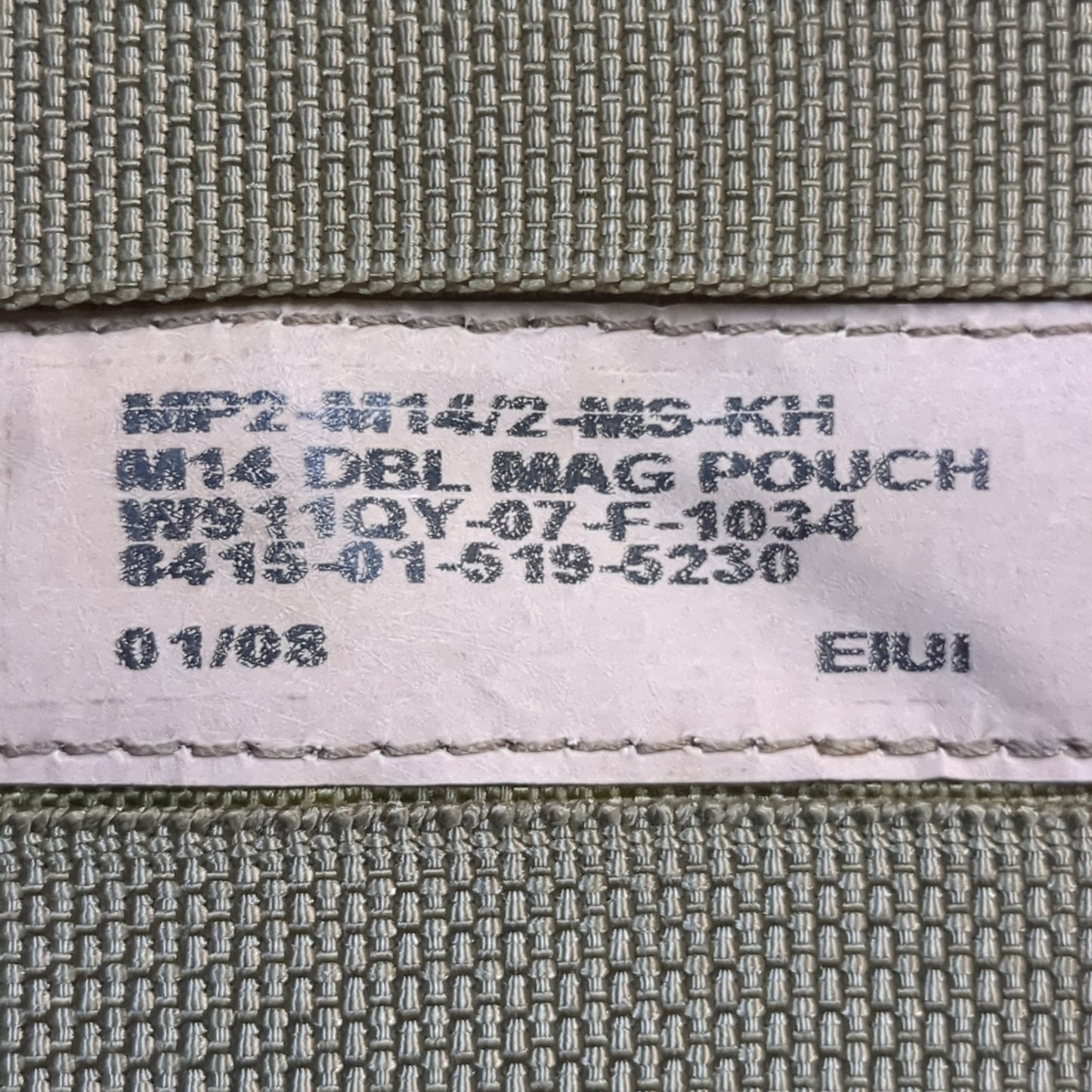 UNUSED Eagle Industries Khaki Molle Double Magazine Pouch (34cr- ca2-yam38)