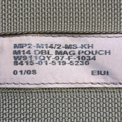 UNUSED Eagle Industries Khaki Molle Double Magazine Pouch (34cr- ca2-yam38)