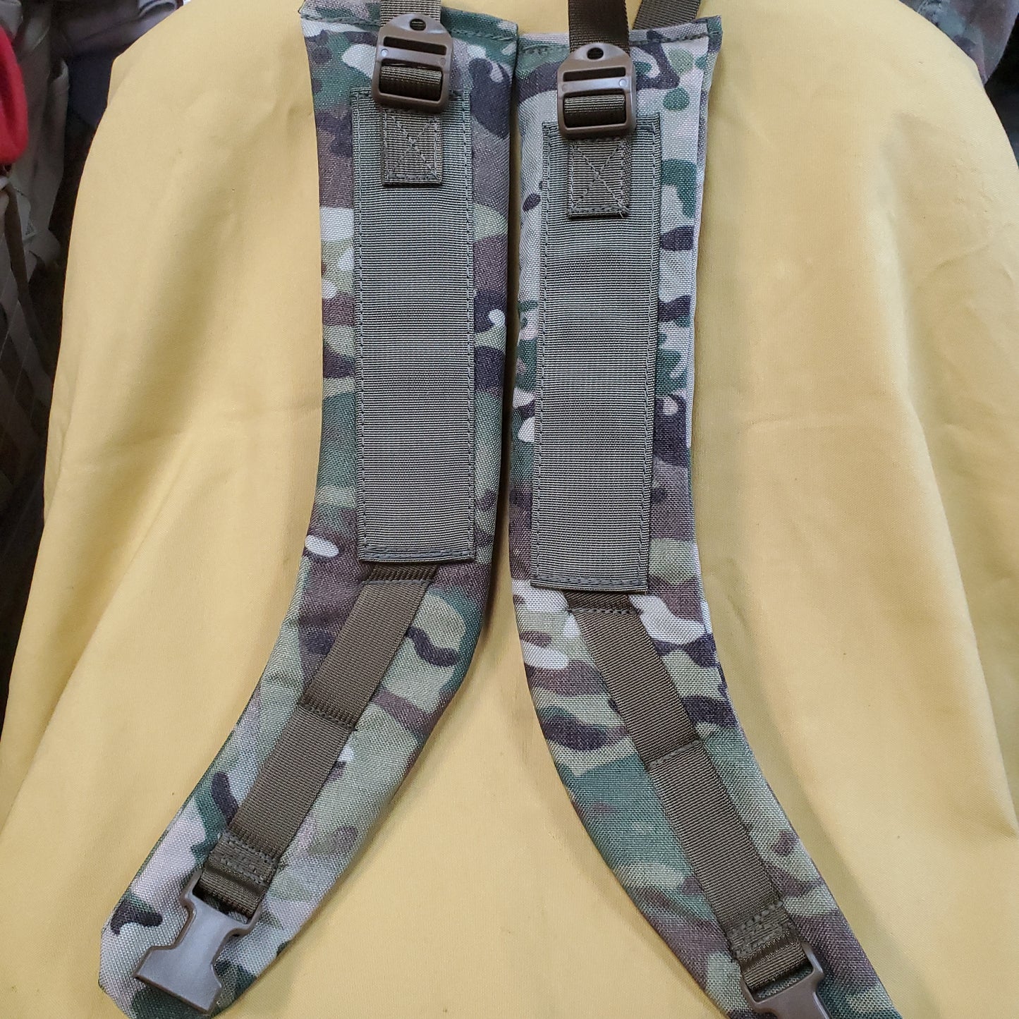 SET of Custom OCP Multicam  / Coyote Webbing Shoulder Straps w/ Sternum Strap for Alice Malice Pack (OCP LC-3)