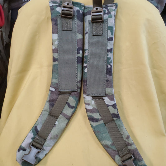 SET of Custom OCP Multicam  / Coyote Webbing Shoulder Straps w/ Sternum Strap for Alice Malice Pack (OCP LC-3)