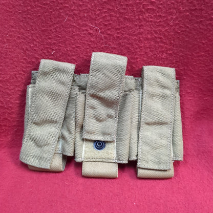 3 Single 40MM Mag Pouch Coyote Used (ca07-YAM84)