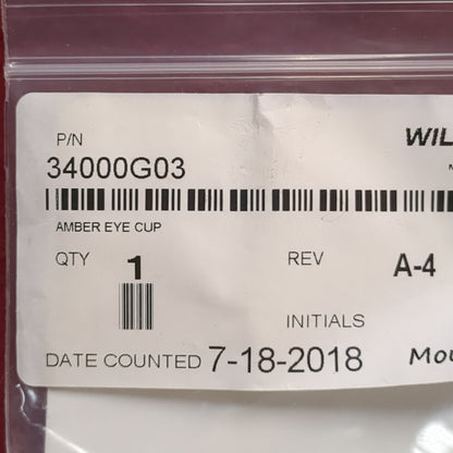 nos wilcox amber filter w/ ring fits PVS-14, 15, 31 (bar ac04-yam131)