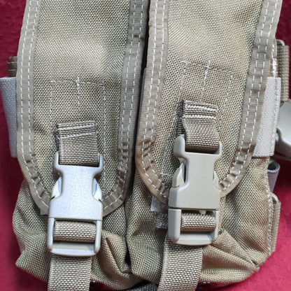 Tag tactical assault gear drop leg pouch mag holder coyote good condition (ca07-yam141)