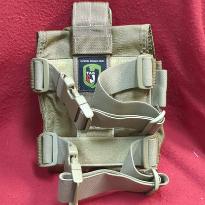Tag tactical assault gear drop leg pouch mag holder coyote good condition (ca07-yam141)