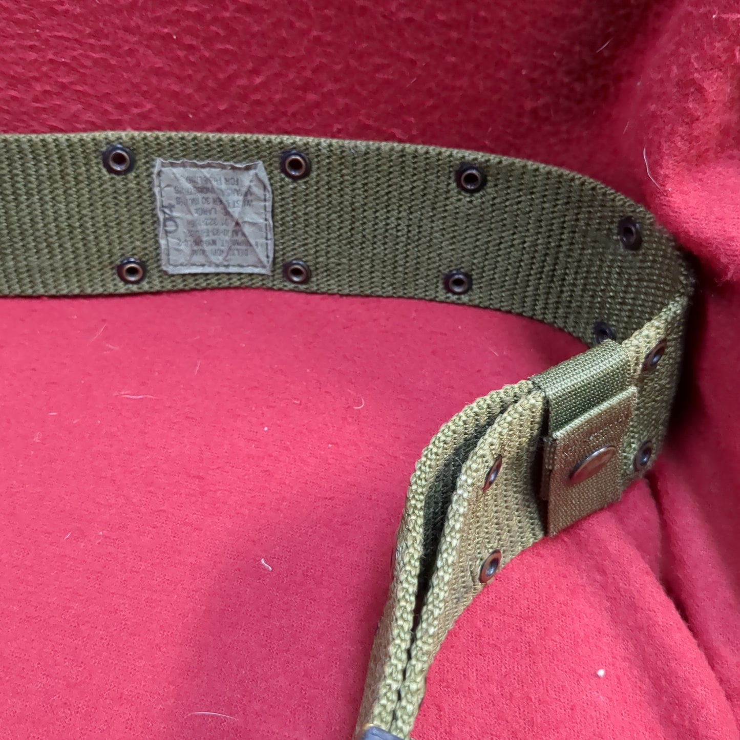 US Military Individual Belt Equipment Web lc-2 OD Green (CB01-25APR56)