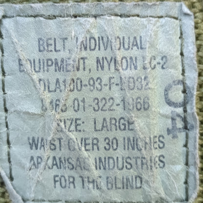 US Military Individual Belt Equipment Web lc-2 OD Green (CB01-25APR56)
