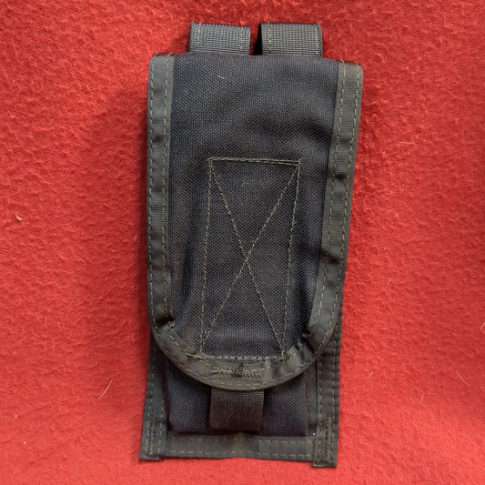 Black double mag pouch molle used  (ca07-yam148)