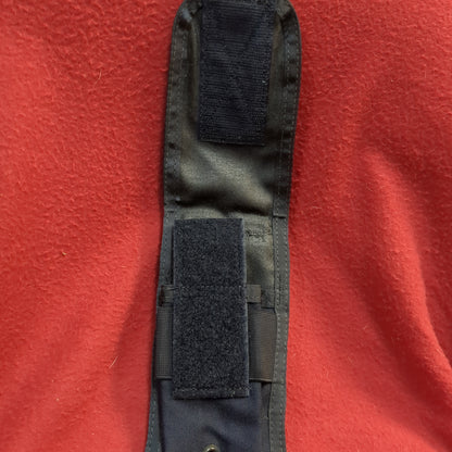 Black double mag pouch molle used  (32cr- ca7-yam148)