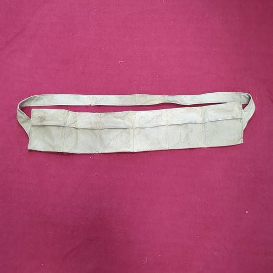 Cloth Small Arms Bandolier tan used (06cc- ca9-yam184)