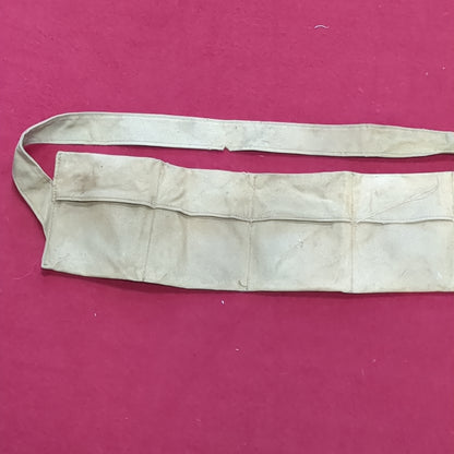 Cloth Small Arms Bandolier tan used (06cc- ca9-yam184)