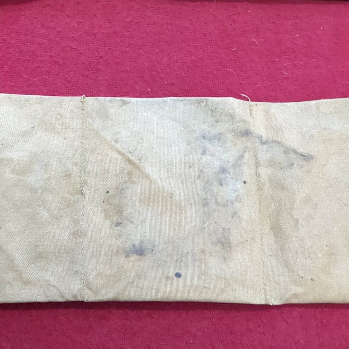 Cloth Small Arms Bandolier tan used (06cc- ca9-yam184)