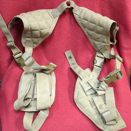 Condor vertical padded shoulder magazine utility pouch universal pistol holster (ca07-yam193)