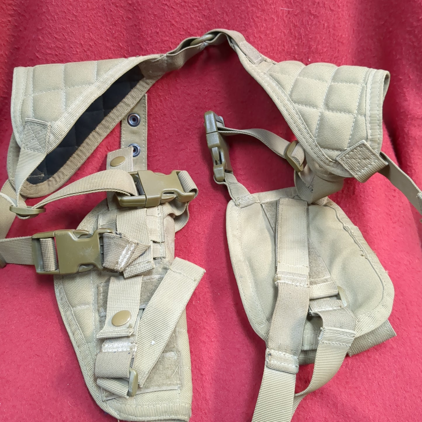 Condor vertical padded shoulder magazine utility pouch universal pistol holster (ca07-yam193)