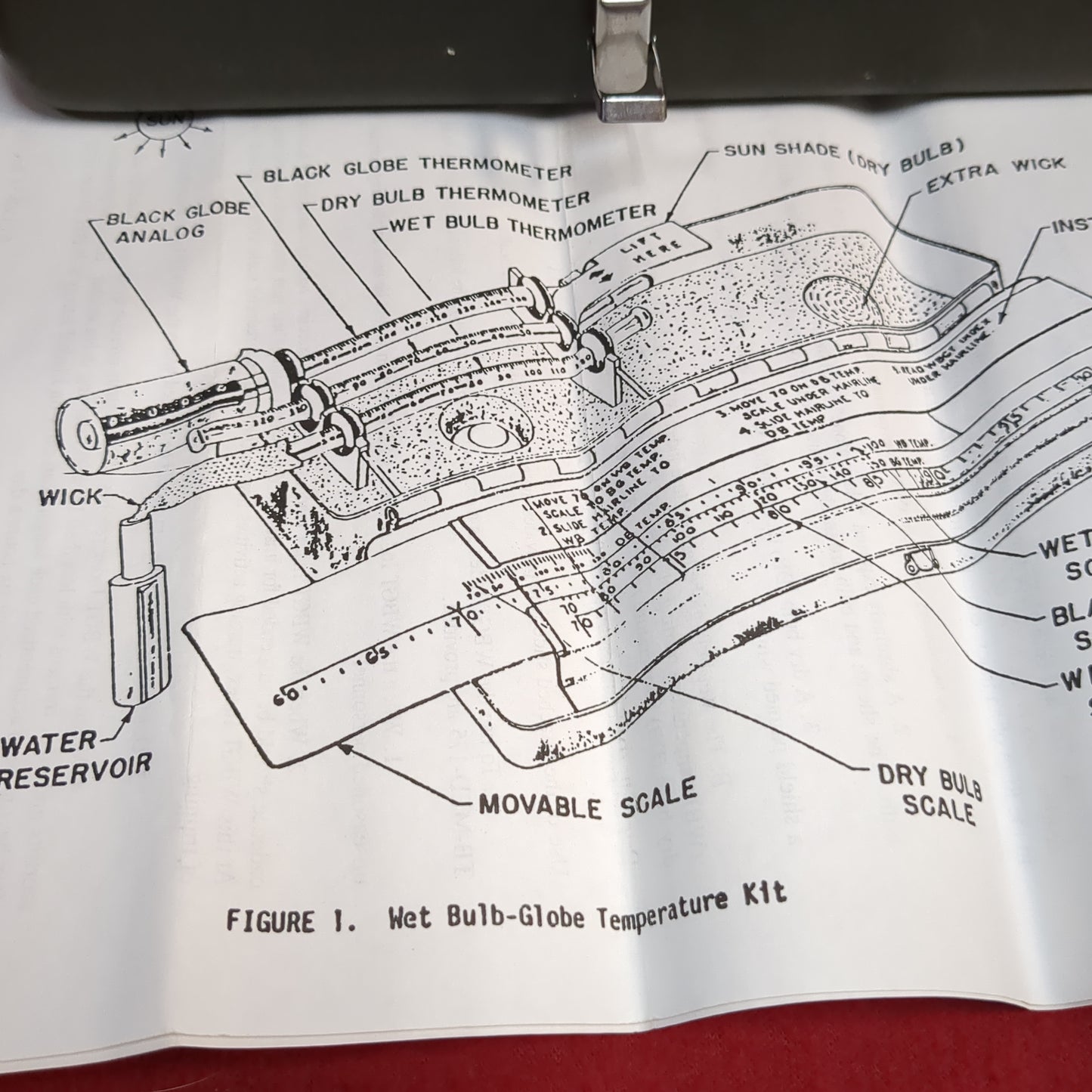 NOS psg controls wet bulb globe temperature index calculator kit 3023 (06cc- ca9-yam199)