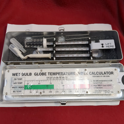 NOS psg controls wet bulb globe temperature index calculator kit 3023 (06cc- ca9-yam199)