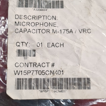 NOS microphone capacitor m-175A / vrc, nsn: 5965-01-516-1236  (fc03-enu16)