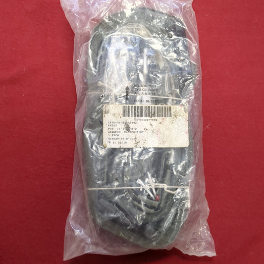 NOS military parachutist harness sealed 1670-01-227-7992 Grey (10N- DC13-enu23)