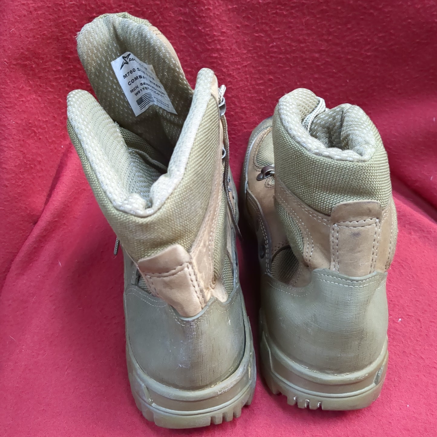 Wellco brown military hiking combat boots size 8.5 used (FA20-enu25)