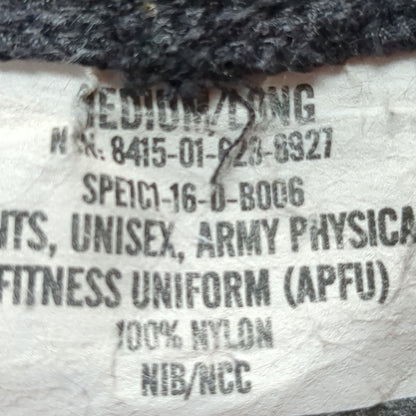US army pt pants black medium long gold apfu uniform used (fb07-enu37)