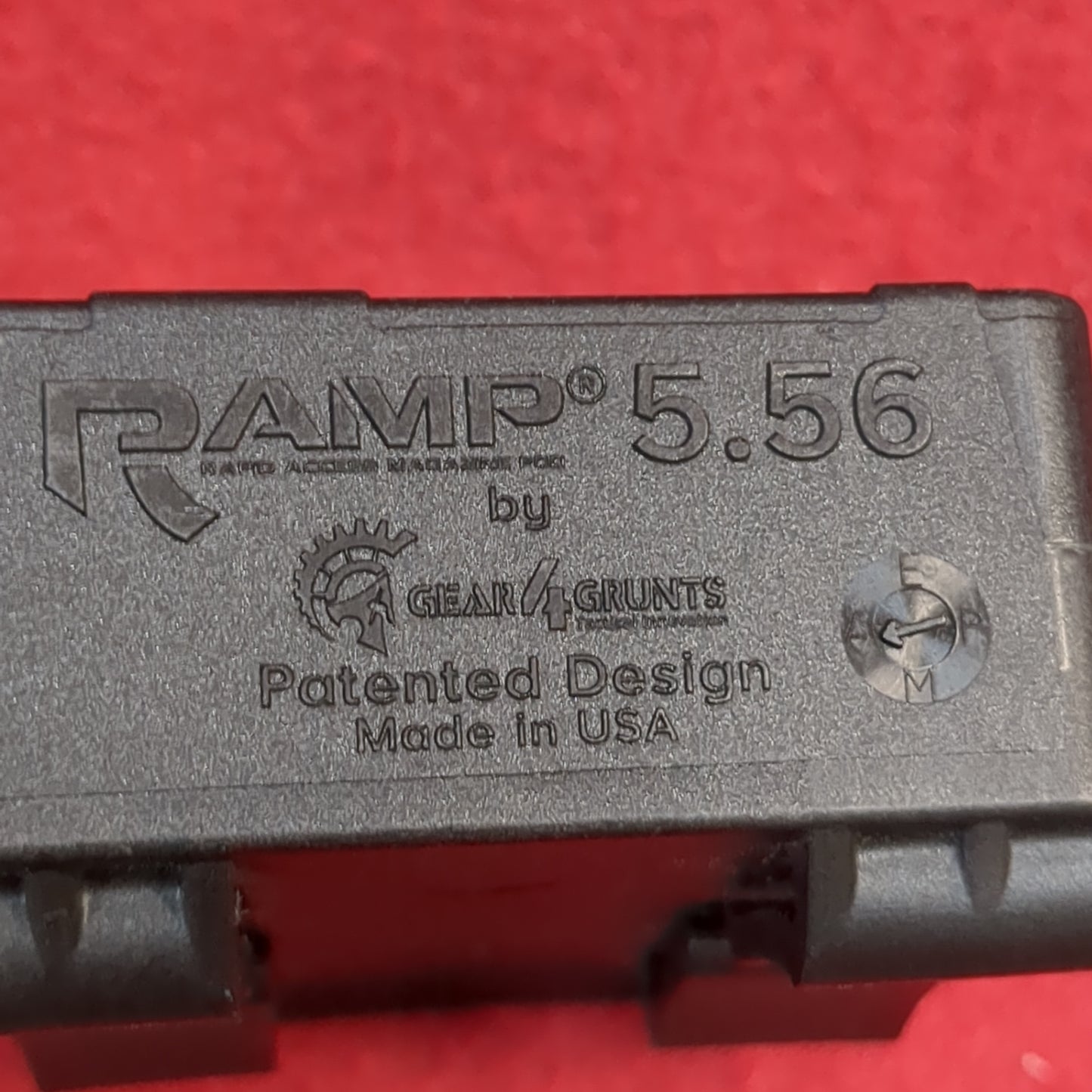 Ramp-e 556/223 flat black magazine holder excellent condition (FB18-enu48)
