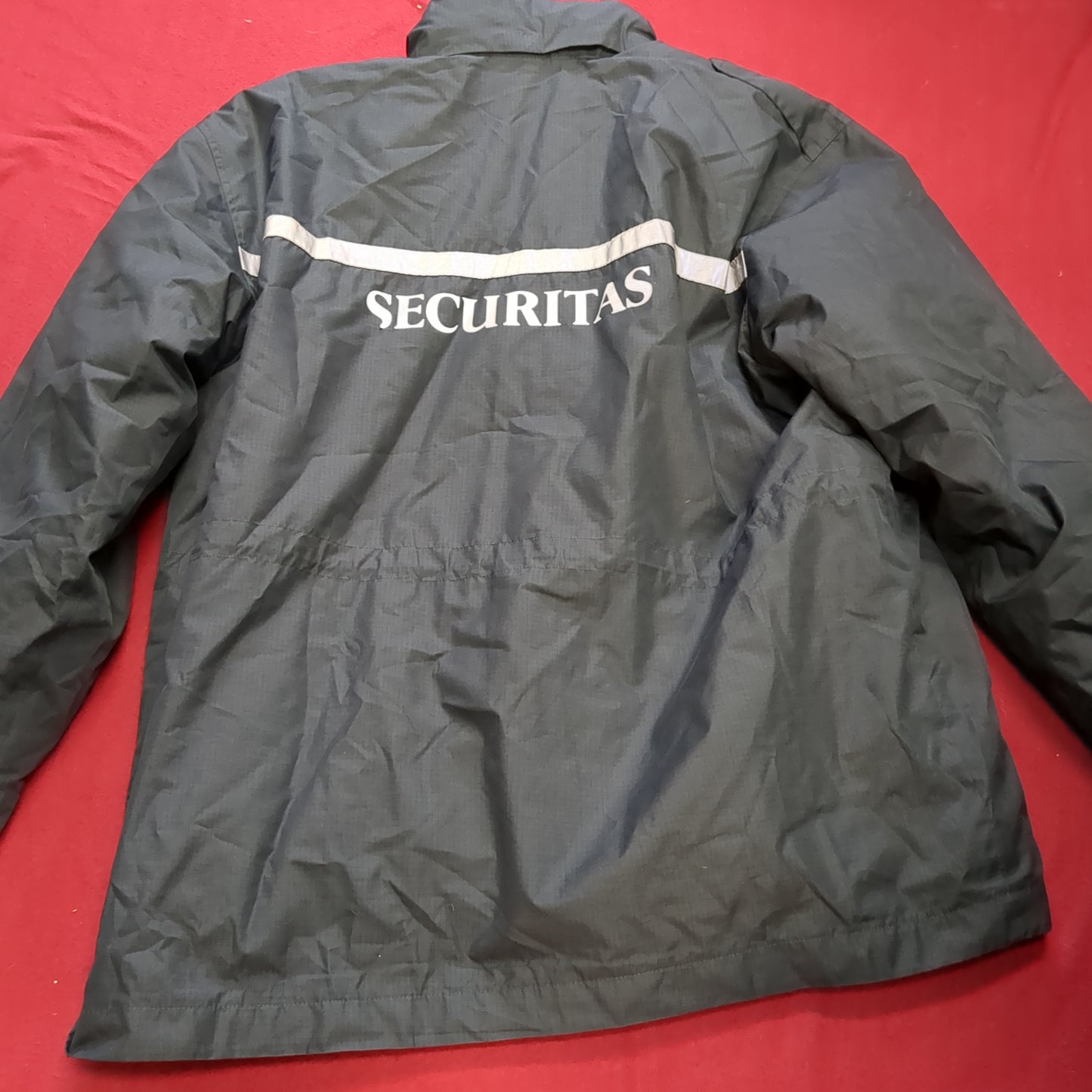 Security Jacket 2X-Large XXL Blue/Gray Cold Weather Reflective used (gtt-enu50)