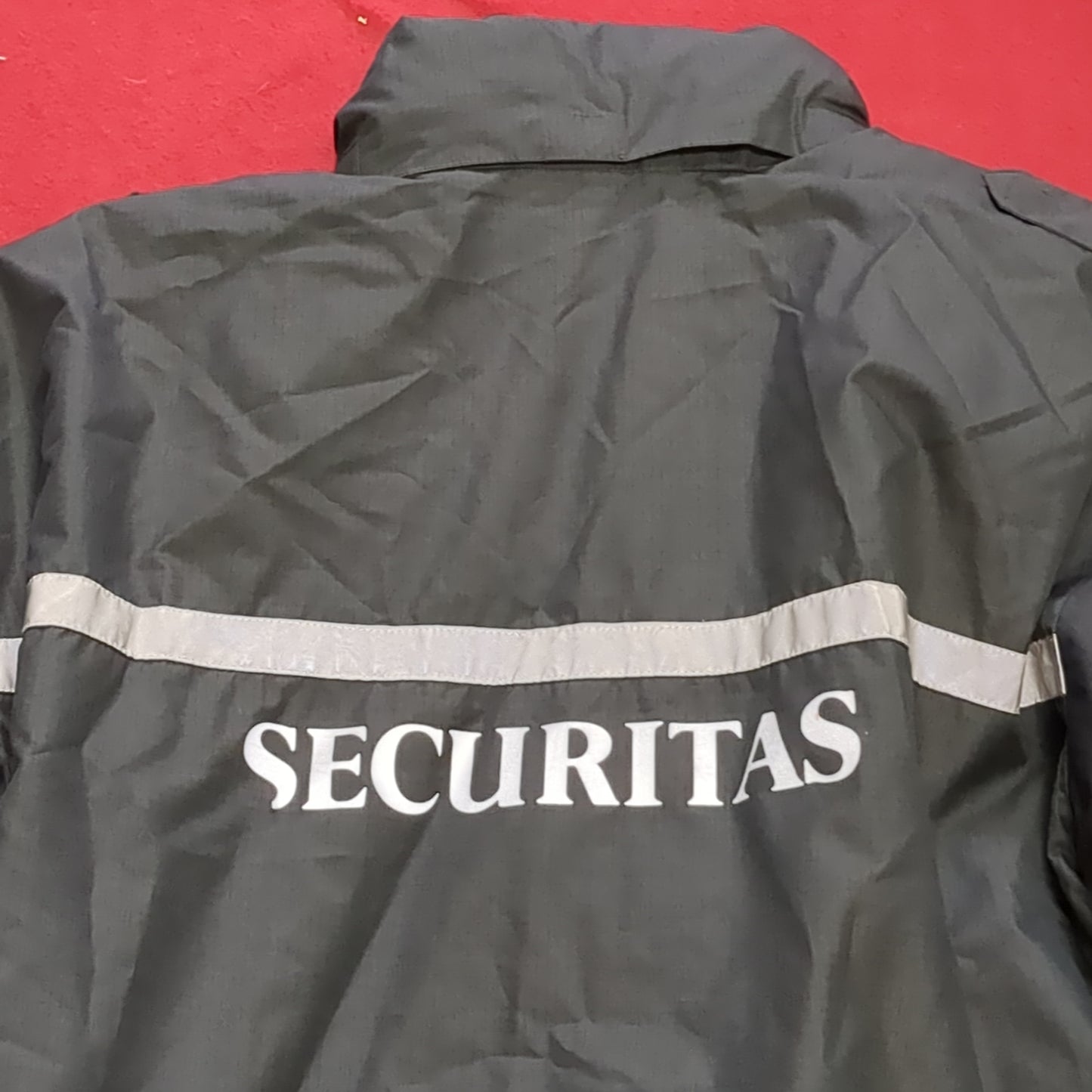 Security Jacket 2X-Large XXL Blue/Gray Cold Weather Reflective used (gtt-enu50)