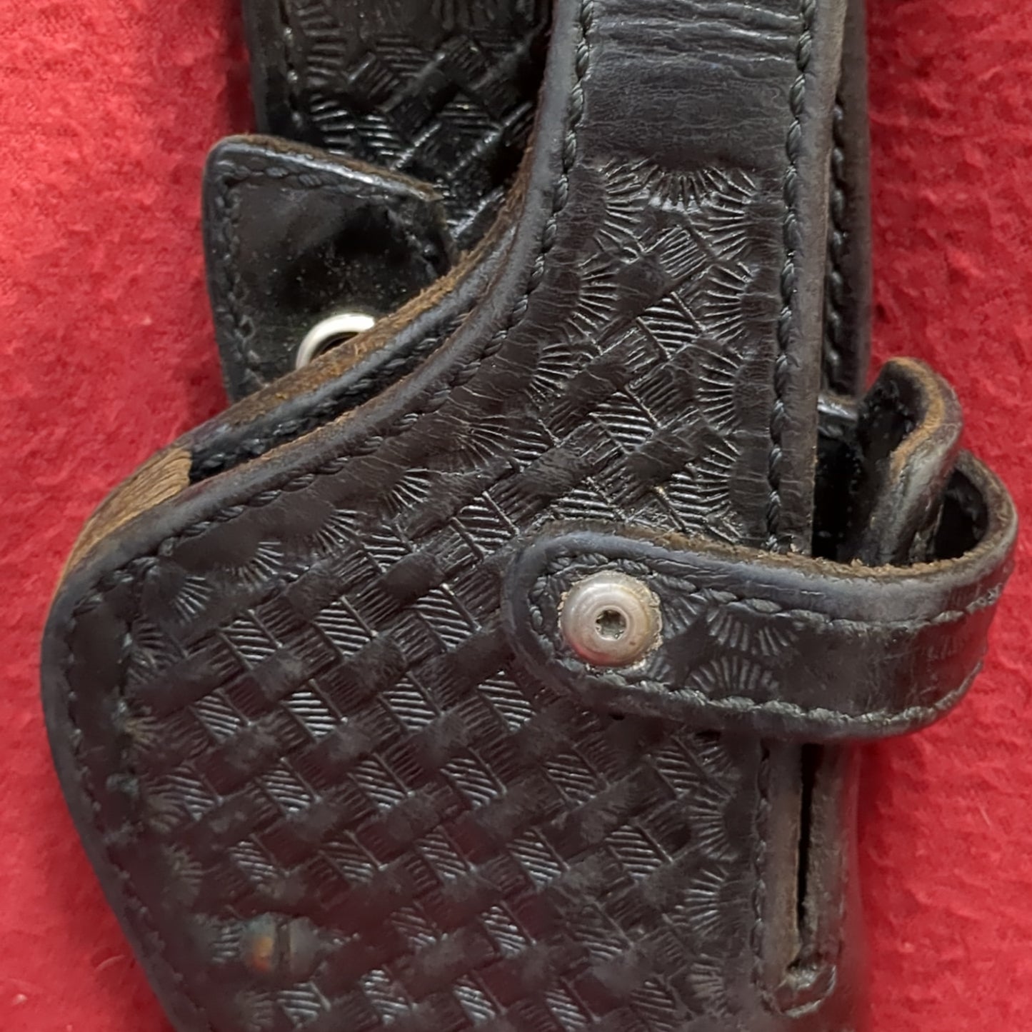 Don hume h746 sh no. 43-4 1/4 black leather holster Used (31cr- ca6-enu53)