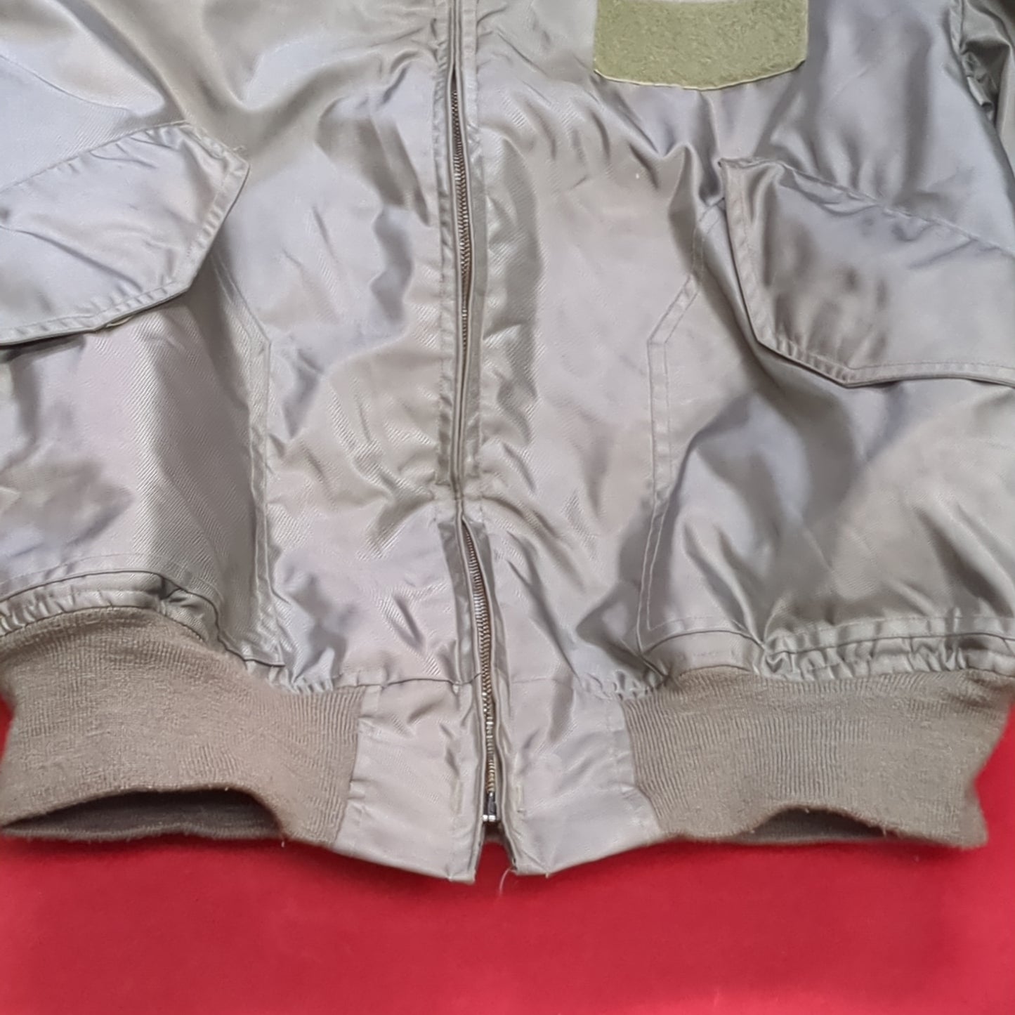 Vintage us air force flyer's men's summer type cwu-36/p bomber jacket large used (aa10-enu59)