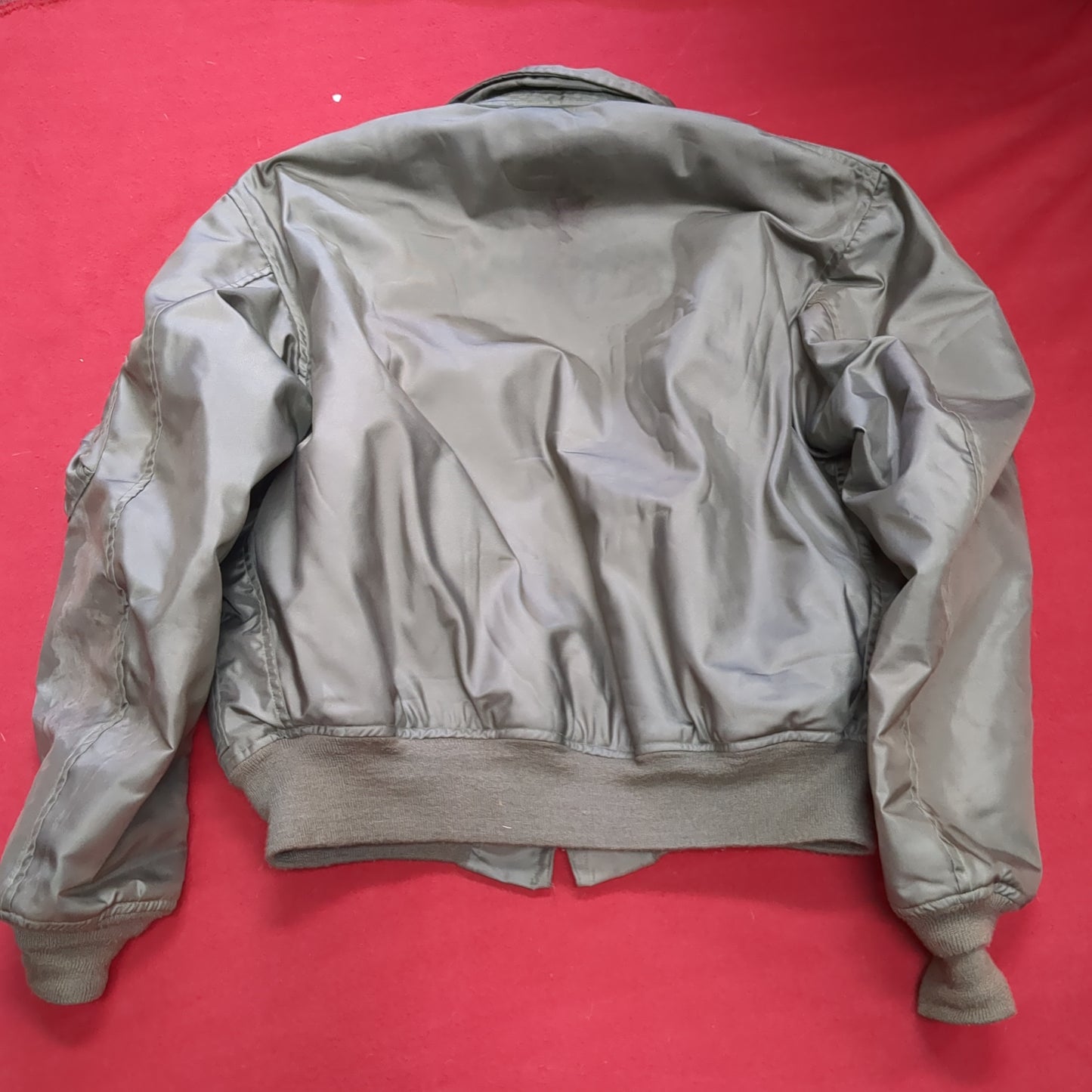 Vintage us air force flyer's men's summer type cwu-36/p bomber jacket large used (aa10-enu59)