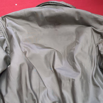 Vintage us air force flyer's men's summer type cwu-36/p bomber jacket large used (aa10-enu59)