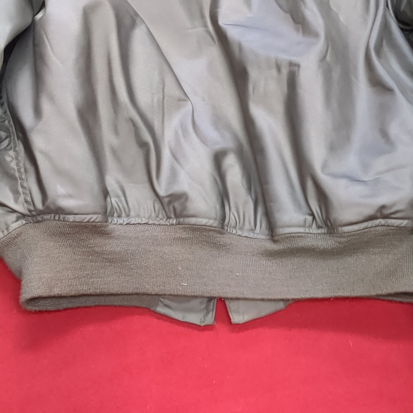 Vintage us air force flyer's men's summer type cwu-36/p bomber jacket large used (aa10-enu59)