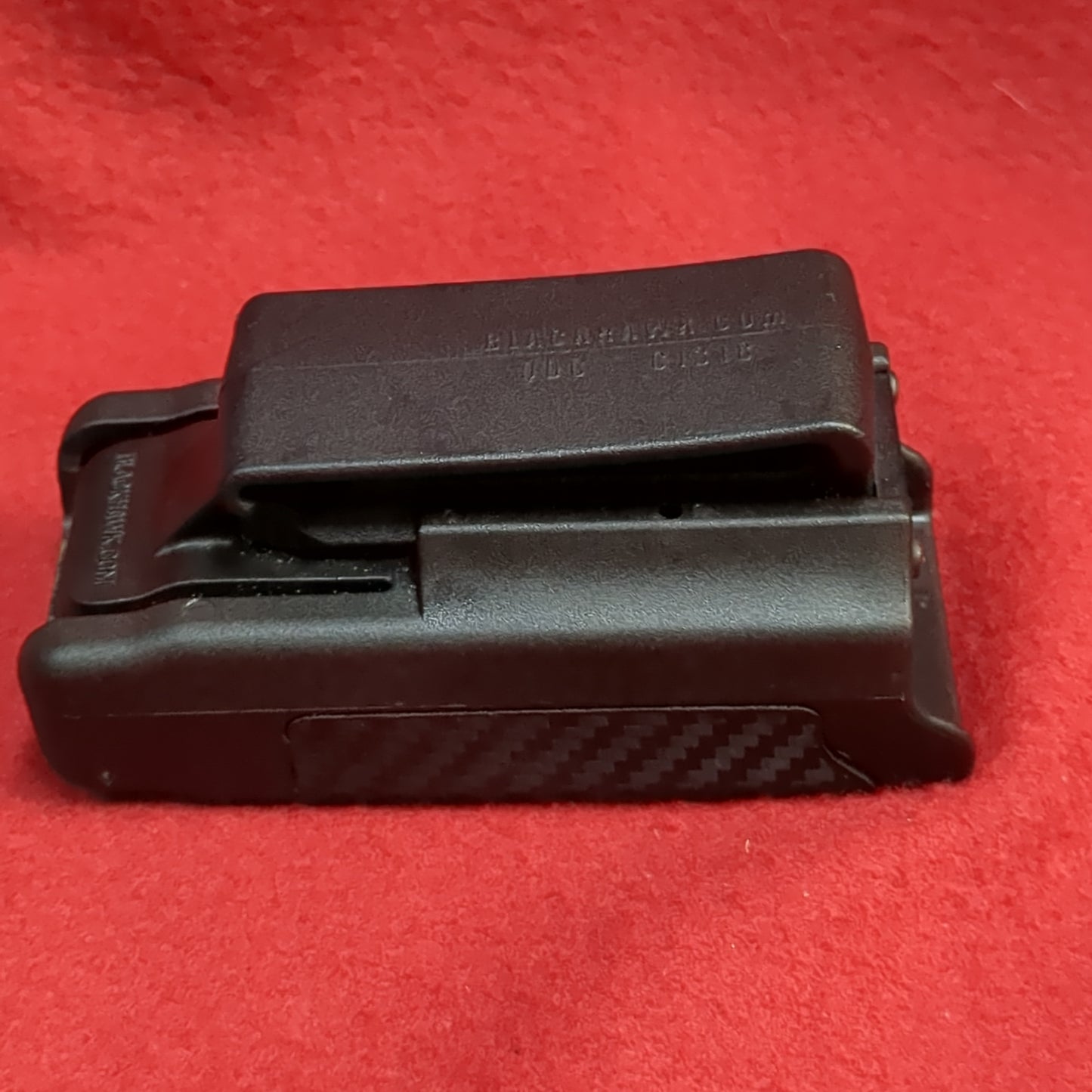 Blackhawk single quick draw mag holder single stack 9mm used (FB17-enu68)