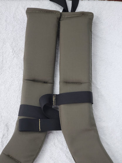 SET of Custom Ranger Green / Black Webbing Shoulder Straps Sternum Strap for Alice Malice Pack (RG/BLK LC-3)