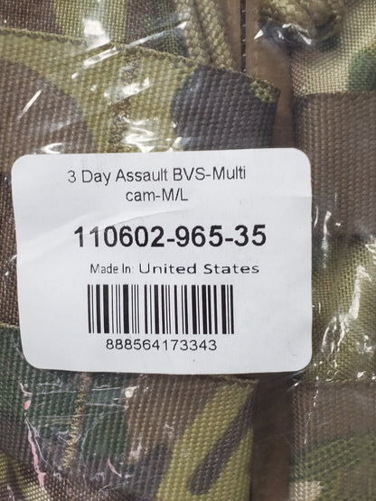 NEW - Mystery Ranch 3 Day Assault BVS Pack Backpack Multicam OCP (ec09-25jan25)