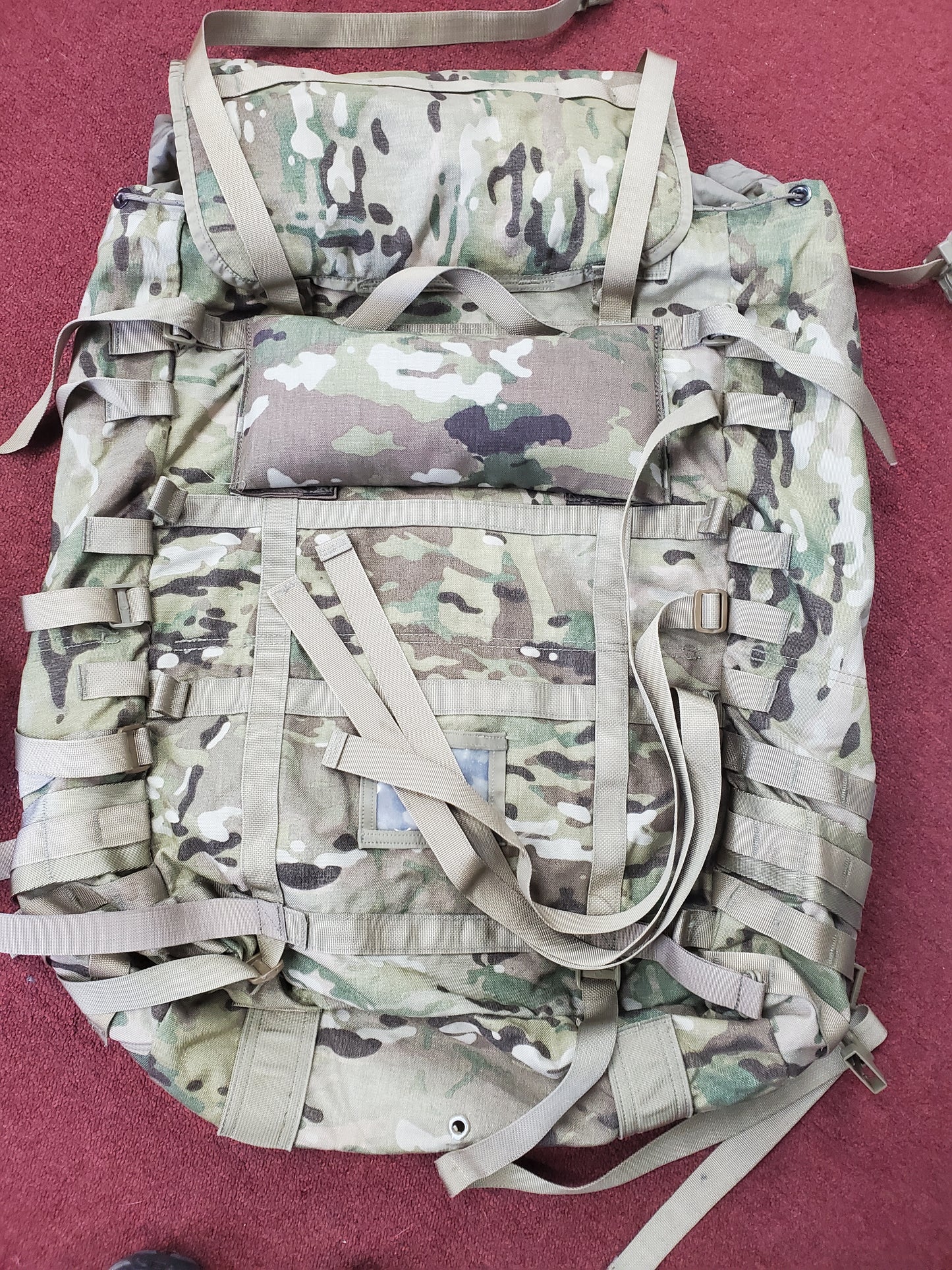 CUSTOM OCP Large Molle II Ruck w/ 2 x OCP Sustainment Pouches Malice Alice Pack Conversion BAG ONLY