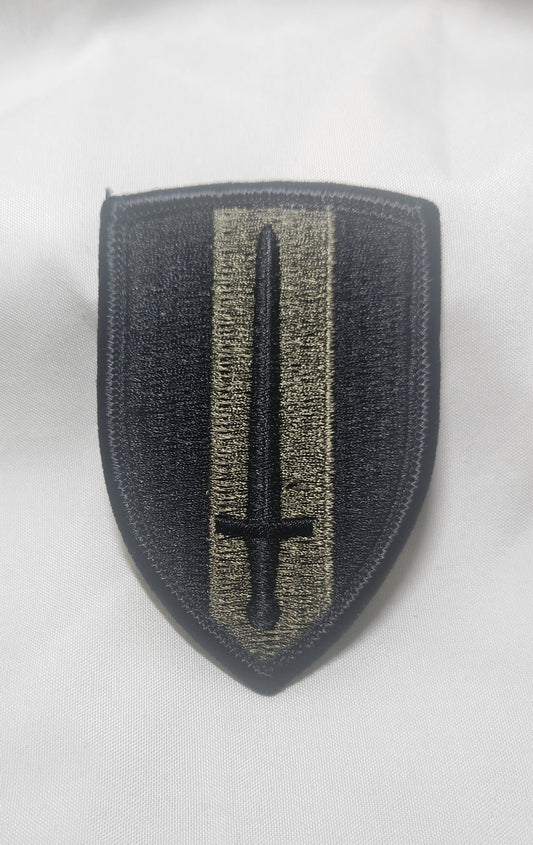 US Army Vietnam Patch Sew on Patch Subdued OD Black (WSA08-Vietnam)