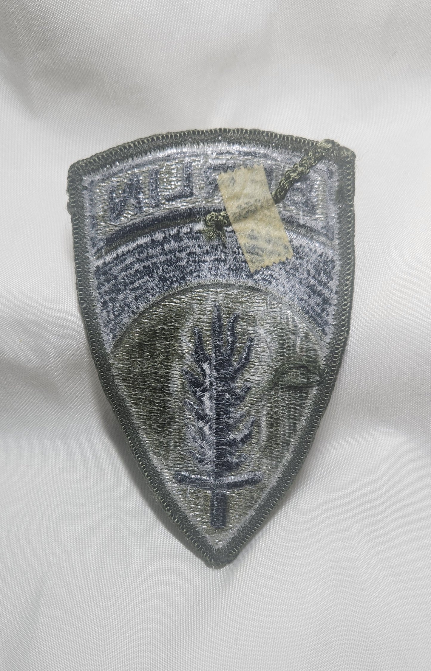 US Army European Command Berlin Command Patch Sew on Patch Subdued OD Black (WSA08-ECB)