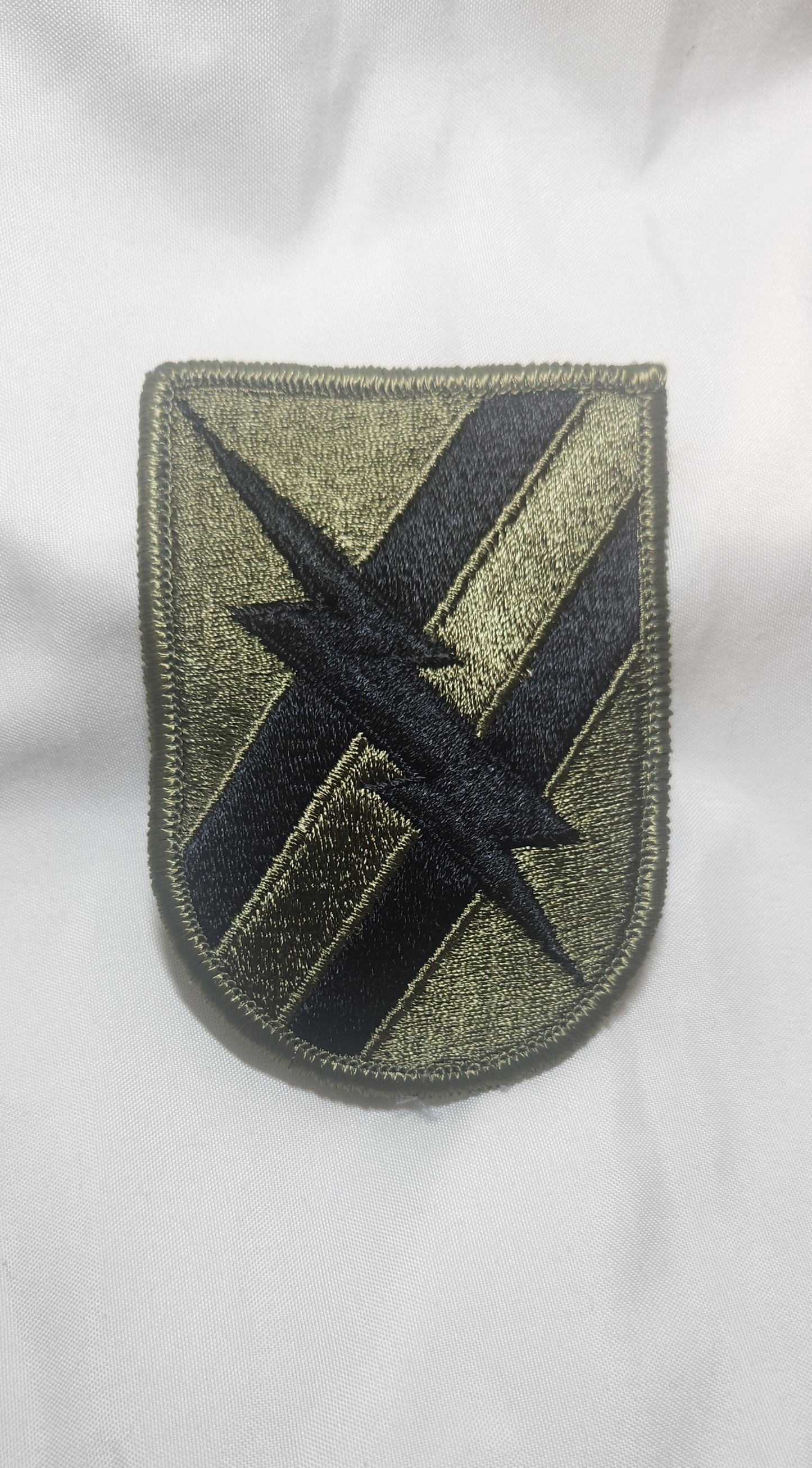 US Army 48th Infantry Brigade Patch Sew on Patch Subdued OD Black (WSA08-48th)