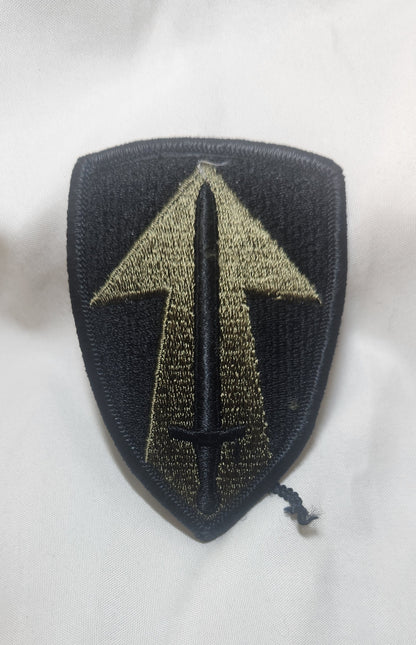 US Army 2nd Field Forces  Patch Sew on Patch Subdued OD Black (WSA08-2nd)